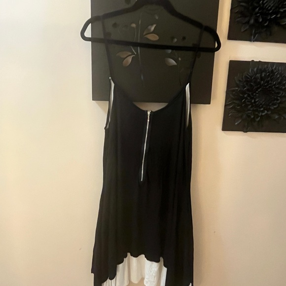 Peace Love Boheme black and white spaghetti strap summer dress. - Picture 2 of 10